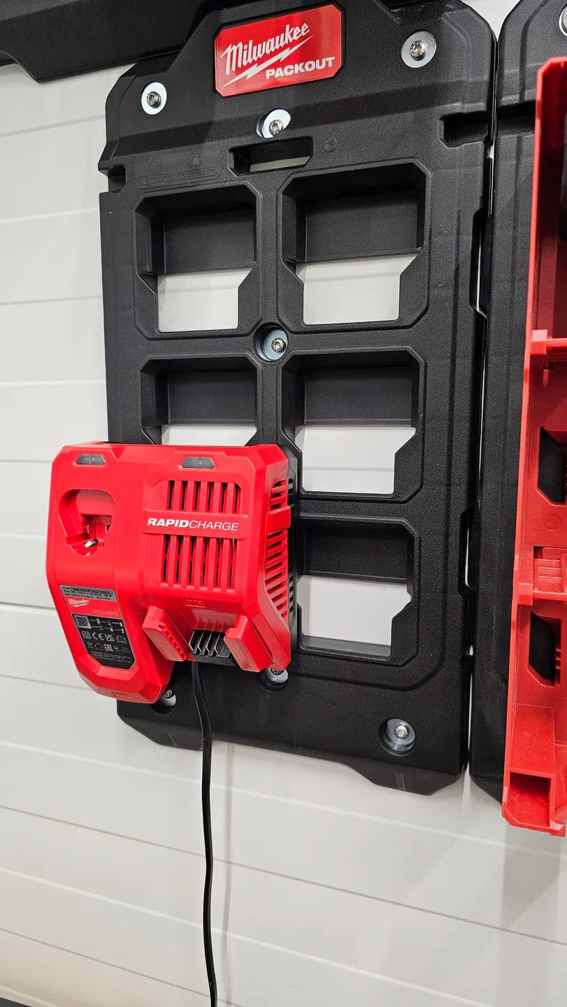 Milwaukee Packout Bracket for Rapid Chargers – Compatible with M12 & M18