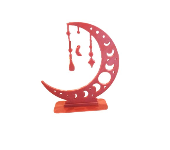 Ramadan Crescent Moon Stand – Elegant Table Decor for Ramadan & Eid