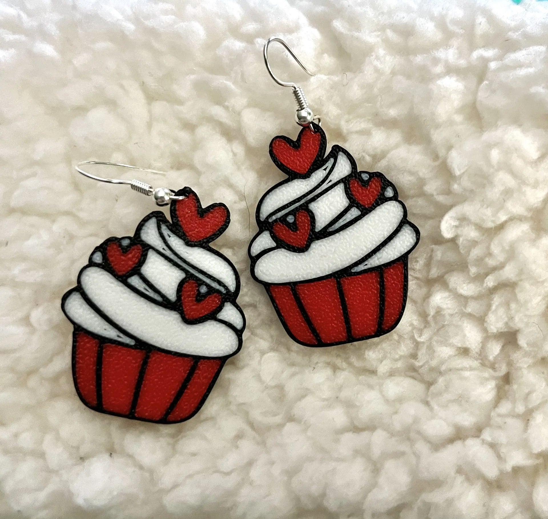 Valentine's Day Cupcake Earrings – Sweet, Playful, and Perfect for Celebrating