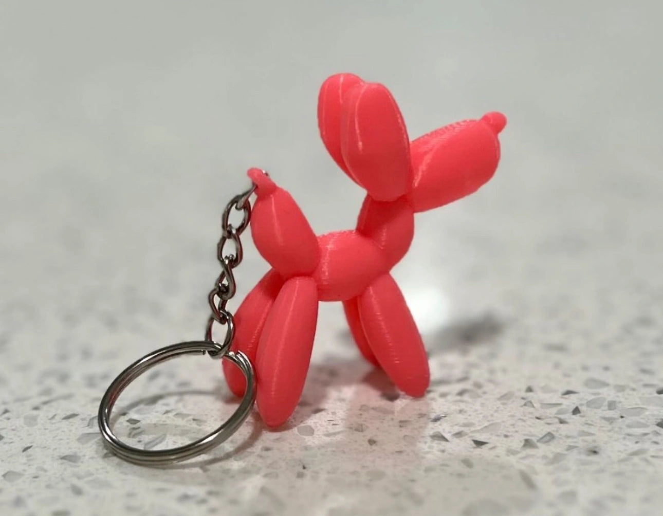 Balloon Dog Keychain - Cute Key Ring with Dog Motif, Pet, Car Key Ring