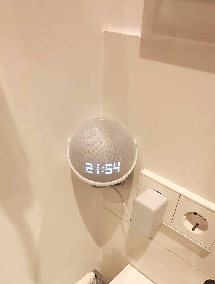 Echo Dot Wall Mount Corner Stand for Alexa – Plastic Space-Saving Mount