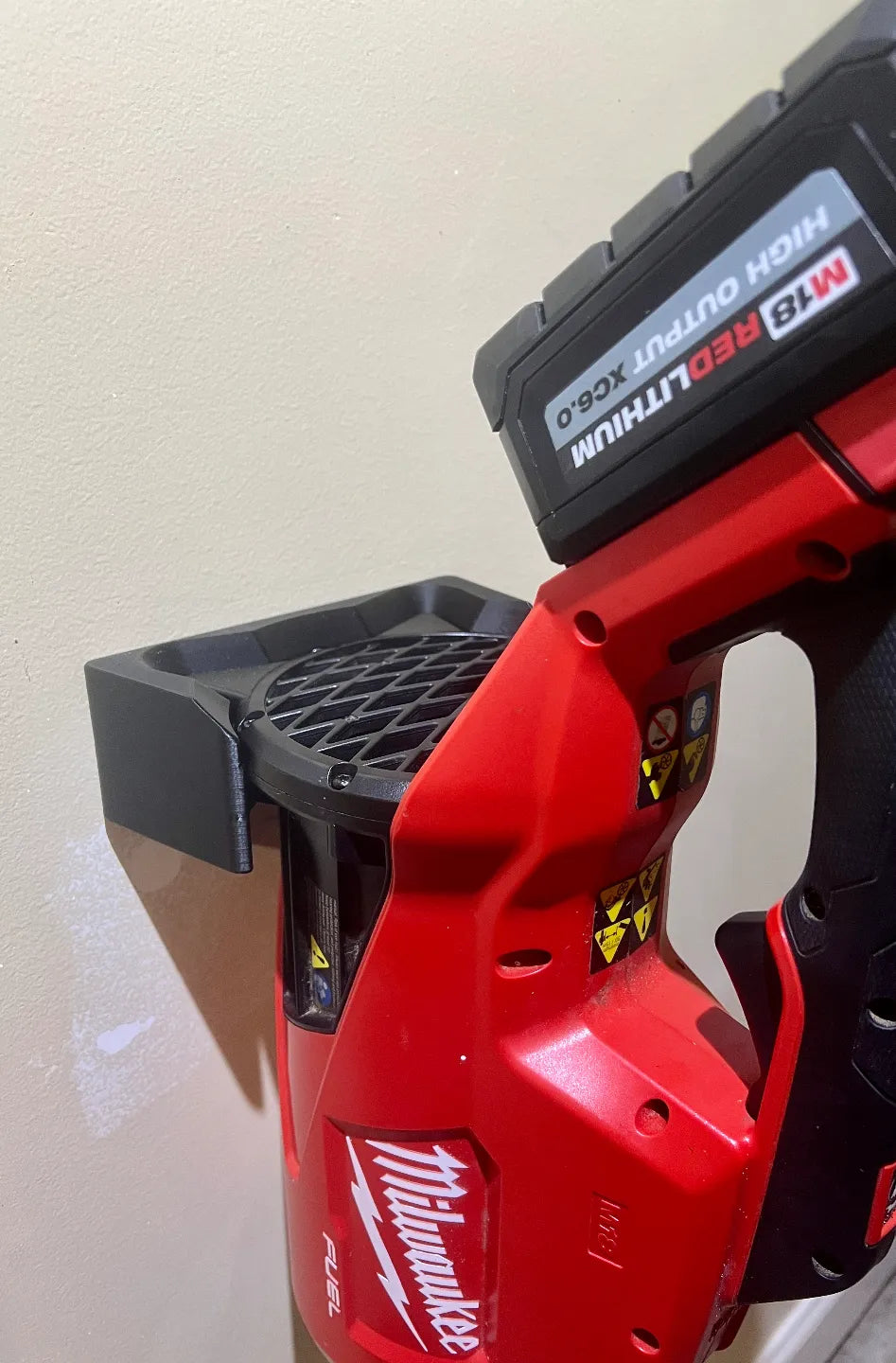 Milwaukee M18 Blower 2724 Wall Mount – Secure Storage Hook for Garage or Workshop
