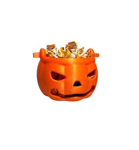 Halloween Pumpkin Basket for Candy - Trick or Treat Candy Basket for Halloween