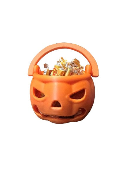Halloween Pumpkin Basket for Candy - Trick or Treat Candy Basket for Halloween