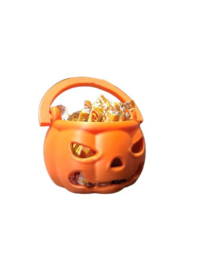 Halloween Pumpkin Basket for Candy - Trick or Treat Candy Basket for Halloween