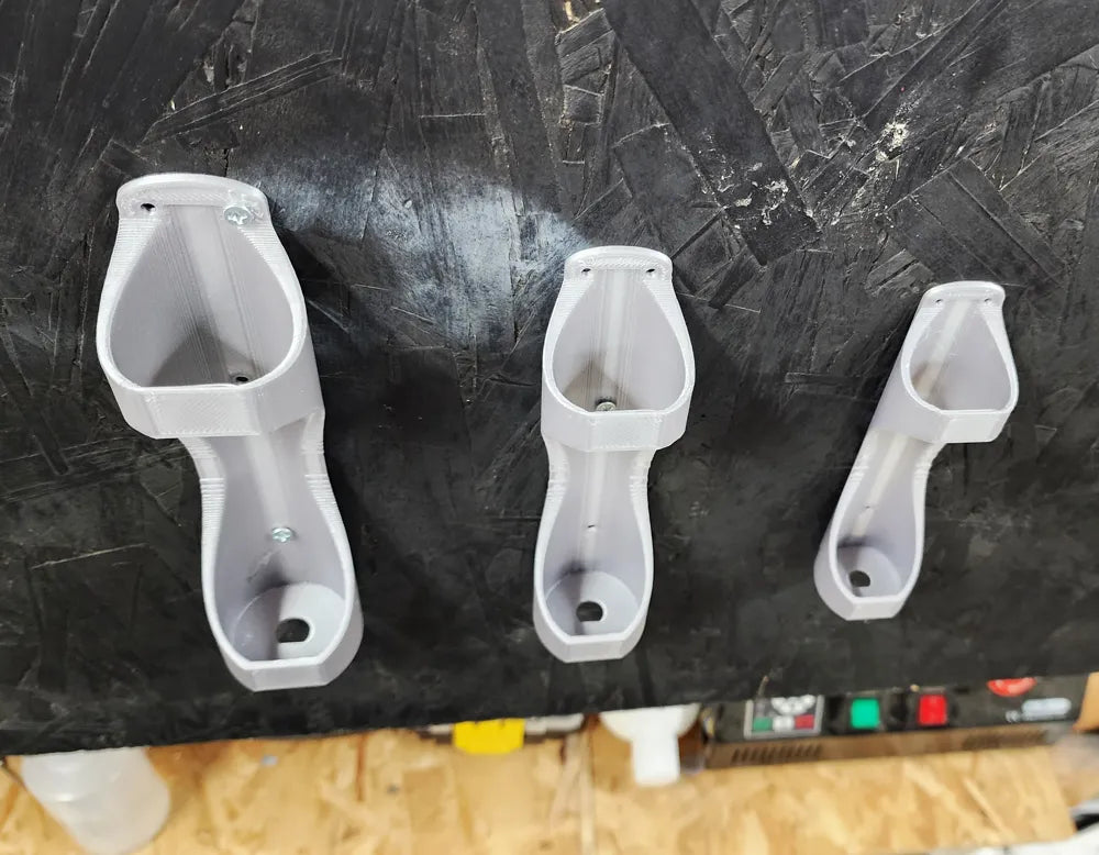 3 pcs Fishing Pole Holder Wall Mount – Adjustable Size, Secure Storage Rack