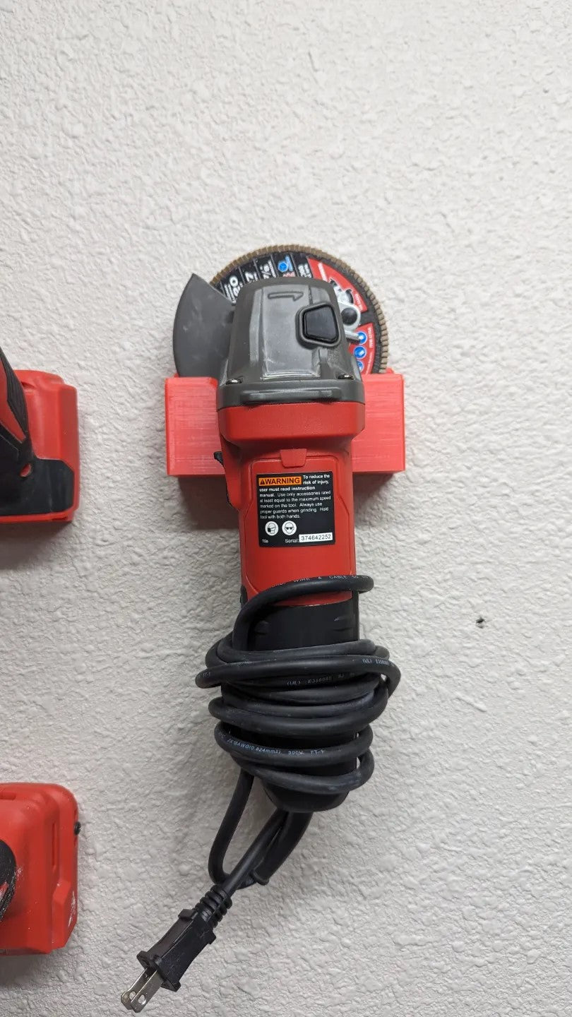 Angle Grinder Wall Mount for 4" Grinders – Sturdy Storage Bracket for Workshop