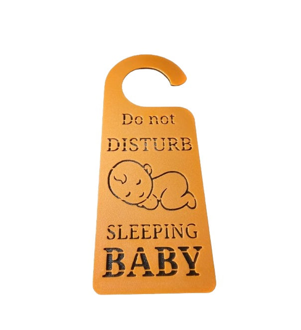 Do not Disturb Sleeping Baby Door Hanger -Nursery Door Sign Baby Sleep Door Sign