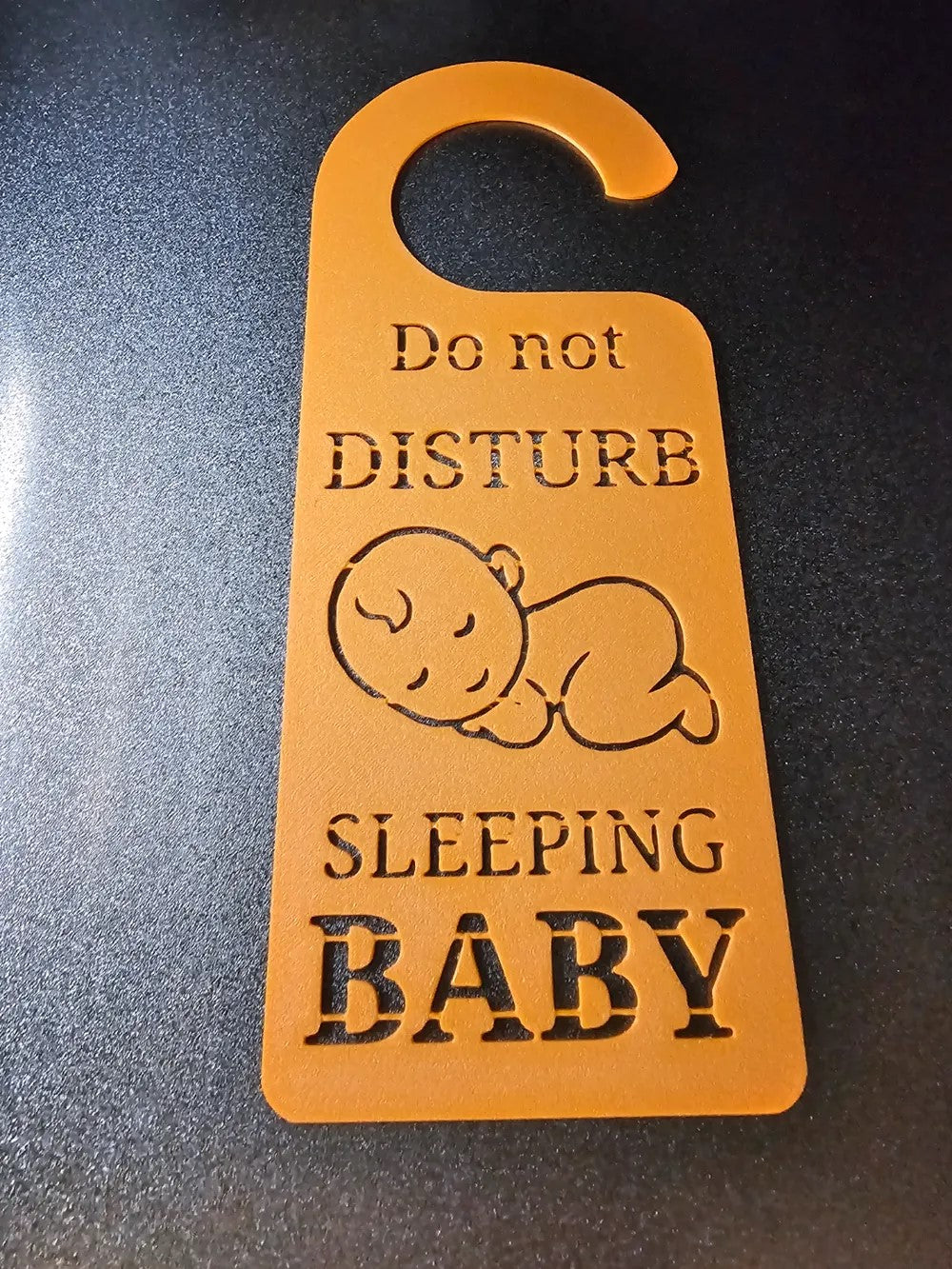 Do not Disturb Sleeping Baby Door Hanger -Nursery Door Sign Baby Sleep Door Sign