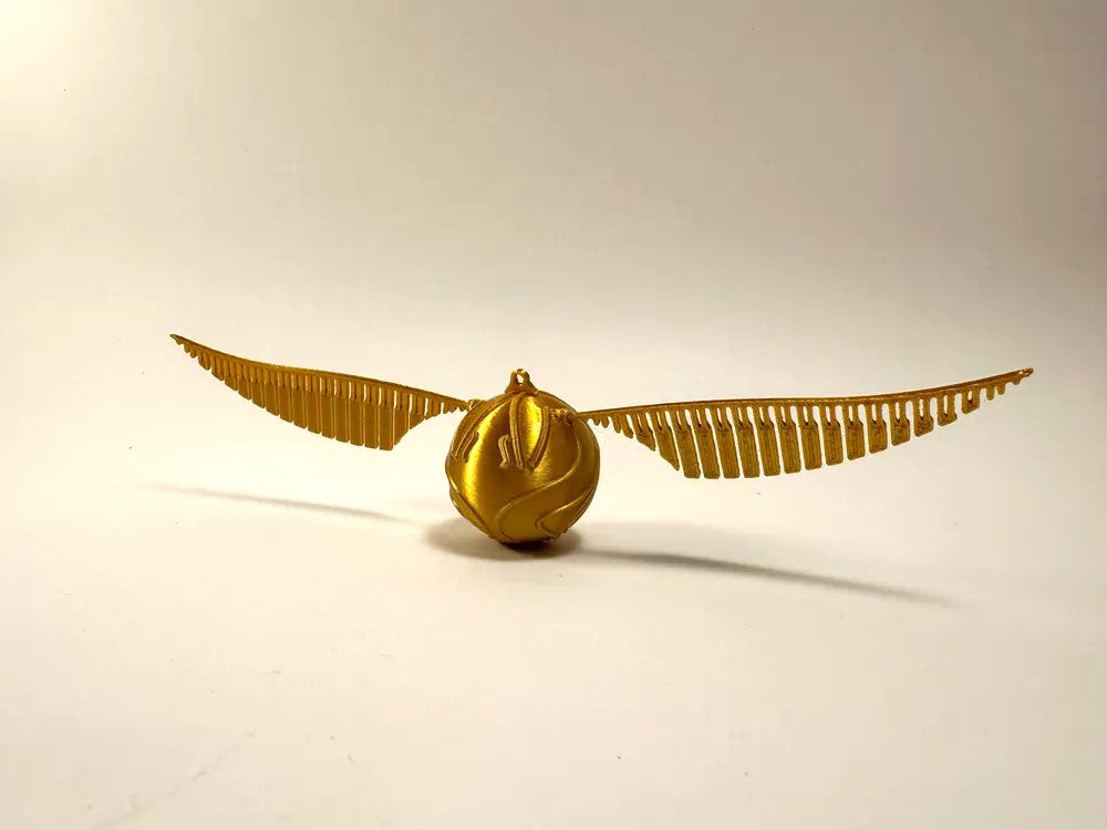 Snitch Golden Christmas Tree Ornaments – Plastic Festive Holiday Decor