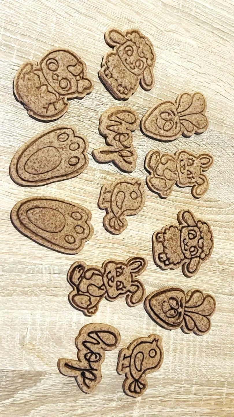 5 Pcs Easter Cookie Cutters – Bunny, Chick, and Carrot Shapes for Festive Baking