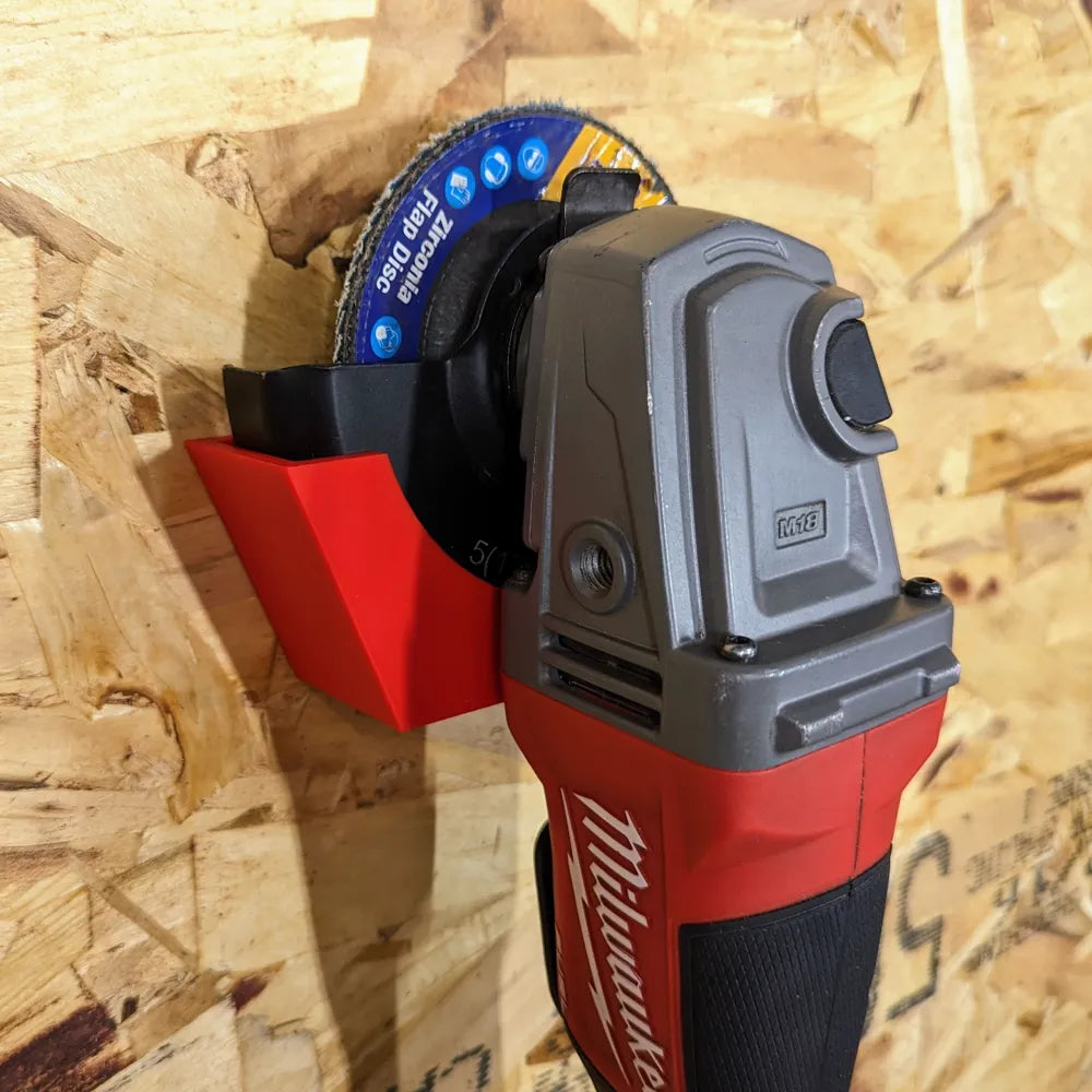 Milwaukee M18 Fuel 4.5" Angle Grinder Wall Mount – Secure Tool Storage Holder