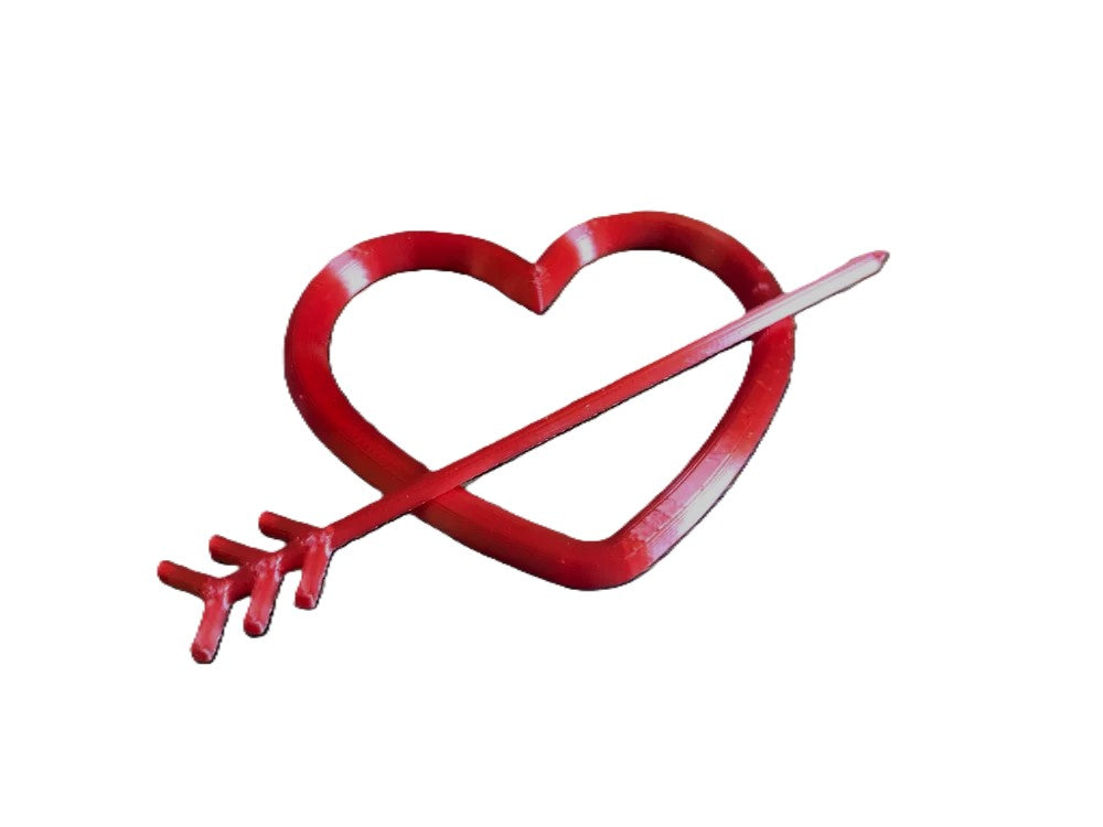 Heart and Arrow Hairpin for Kids and Adults - Cute and Stylish Hair Accessory