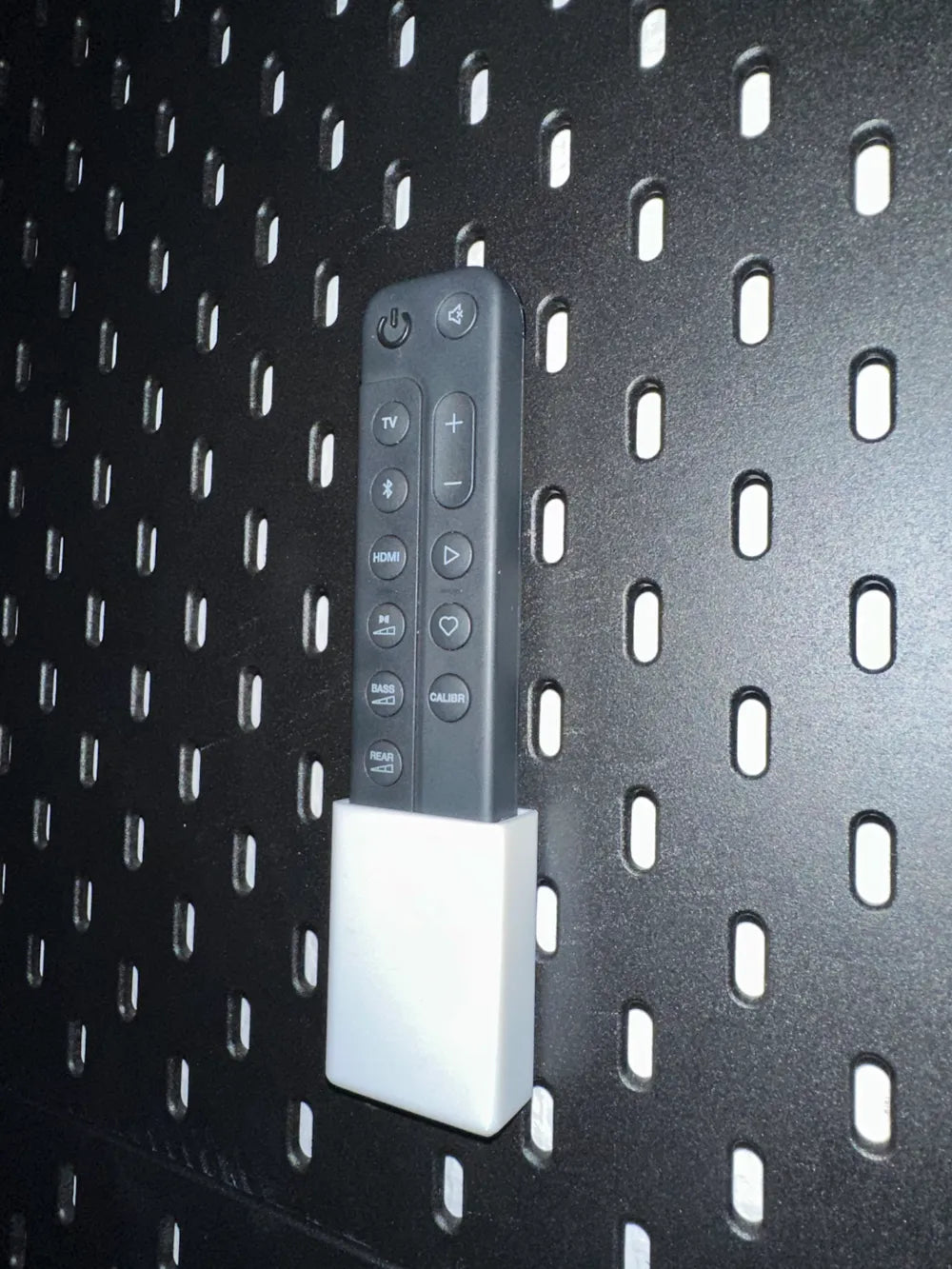 JBL Bar 1000 Remote Holder for IKEA SKÅDIS Pegboard – Space-Saving Organizer
