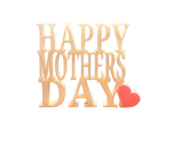 Happy Mother’s Day Ornament – Elegant Lettering Decoration for Mom’s Special Day