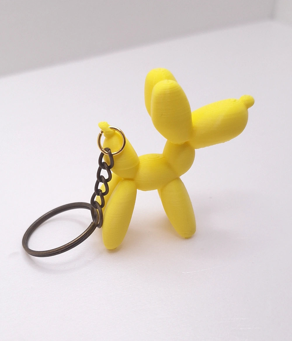 Balloon Dog Keychain - Cute Key Ring with Dog Motif, Pet, Car Key Ring