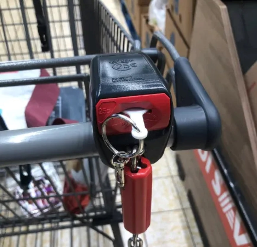 Aldi Cart Keychain for Easy Shopping – Plastic Coin Substitute for Aldi Trolleys
