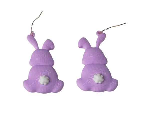 Puffy Bunny Earrings – Adorable Easter Jewelry for Bunny Lovers Girls