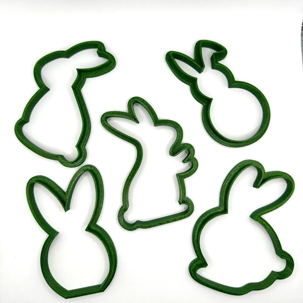 5 Pcs Easter Bunny Cookie Cutter – Perfect for Festive Baking Fun