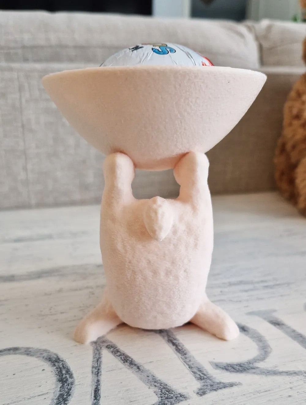 Cute Easter Rabbit Bowl Ornament for Home Decor - Ideal for Spring Festivities