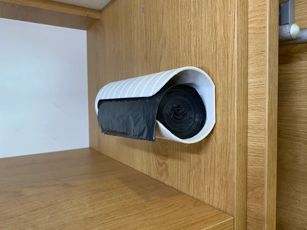 Trash Bag Dispenser Wall Mounted Grocery Garbage Bag Holder Plastic Bag Storage Box Waste Bag Container