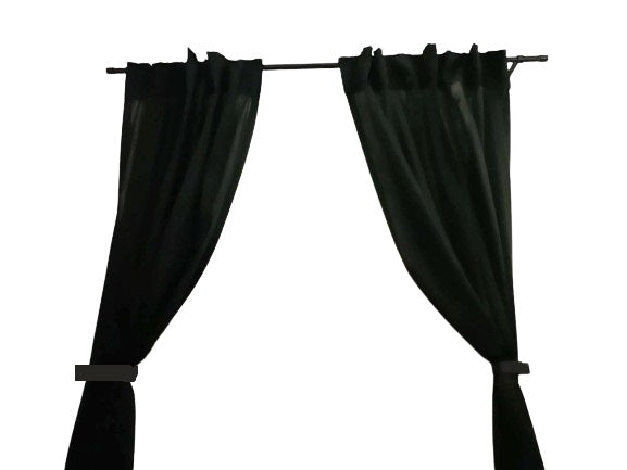 Curtain Holder Hook - 2Pcs Plastic Hooks for Curtain Holder with Screw Holes
