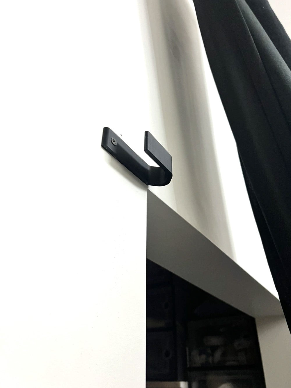 Curtain Holder Hook - 2Pcs Plastic Hooks for Curtain Holder with Screw Holes