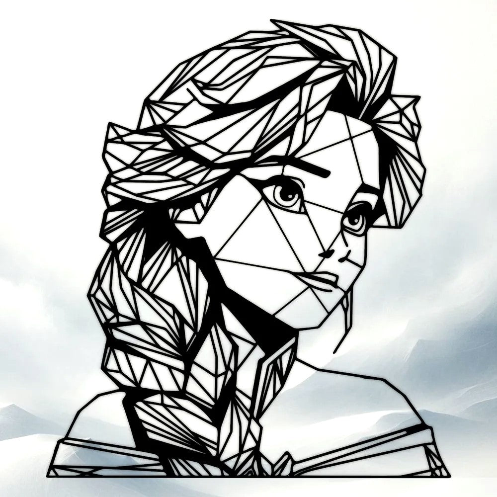 Elsa Fan Wall Art - Decorative Home Decor Wall Art for Frozen Fans