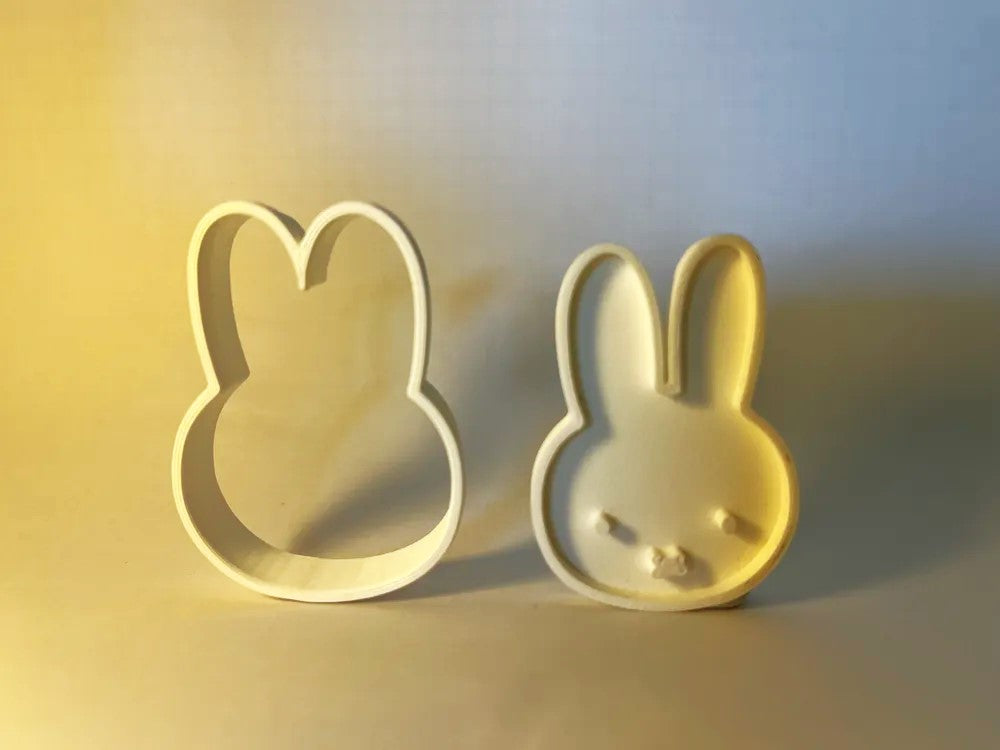 Easter Miffy Cookie Cutter -Plastic | Cute Easter Snack Cookie Cutter for Spring