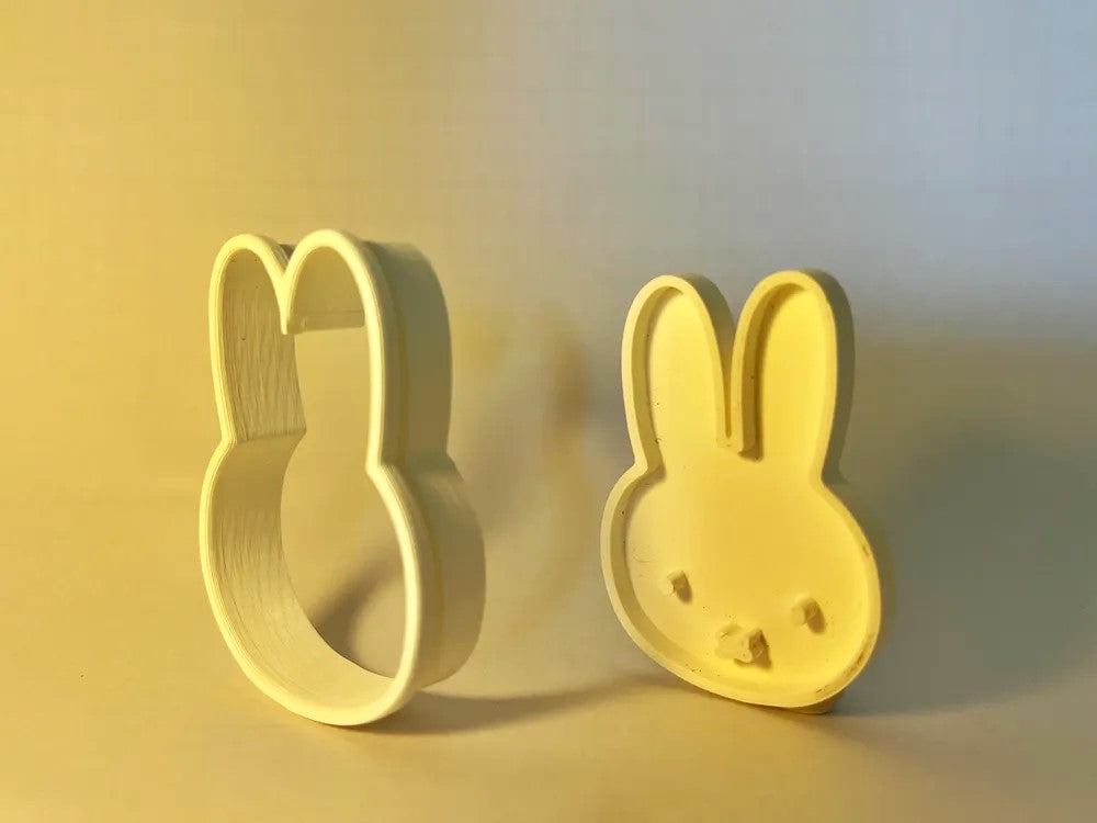 Easter Miffy Cookie Cutter -Plastic | Cute Easter Snack Cookie Cutter for Spring