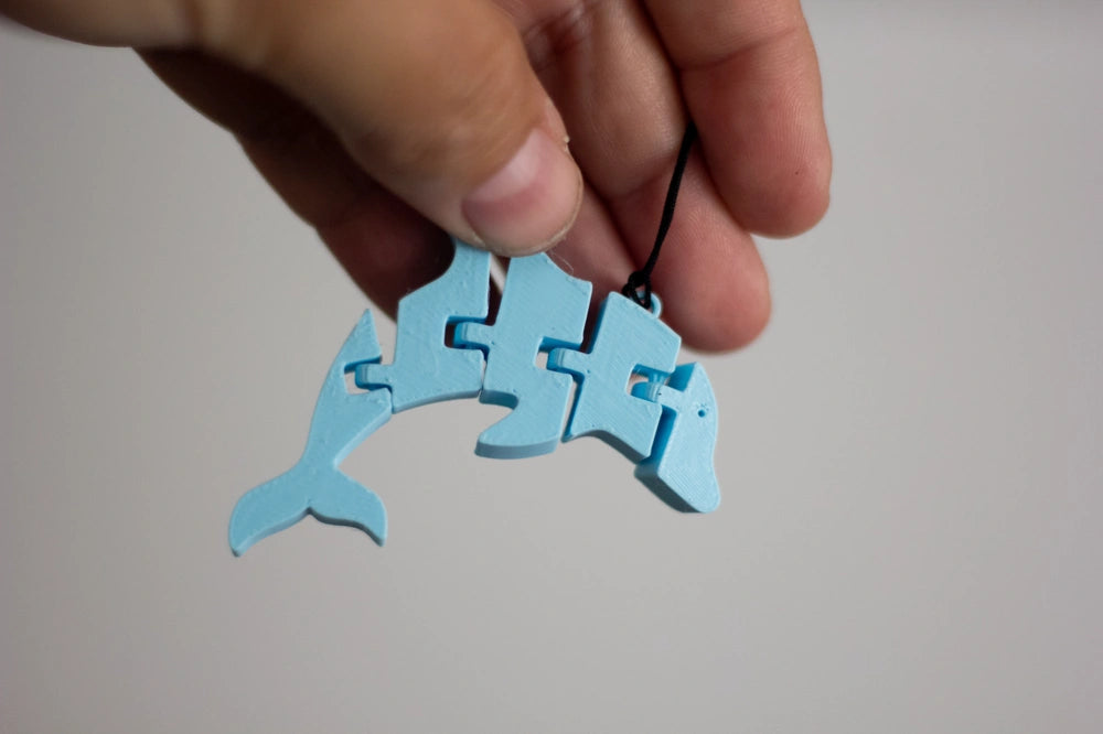 Flexi Dolphin Keychain Articulated keychain (Random Colors)