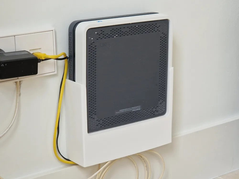 Movistar O2 Router Wall Mount – Custom Bracket for Secure Setup