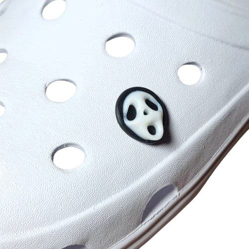 Ghost Face Shoe Charms - 2 PCS Creepy Face Shoe Charms for Halloween