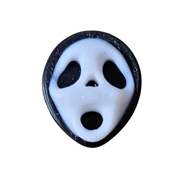 Ghost Face Shoe Charms - 2 PCS Creepy Face Shoe Charms for Halloween