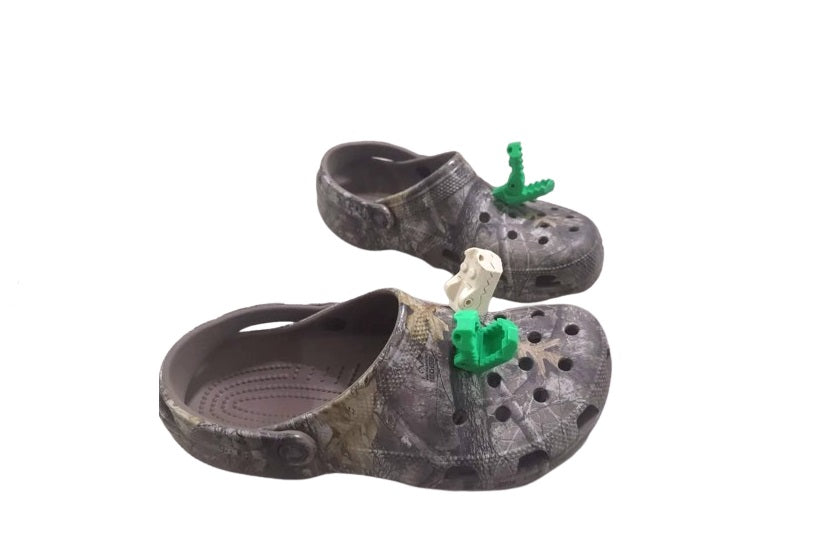 Alligator Shoe Charms - Fun Shoe Decoration with Movable Mouth - 2 pcs