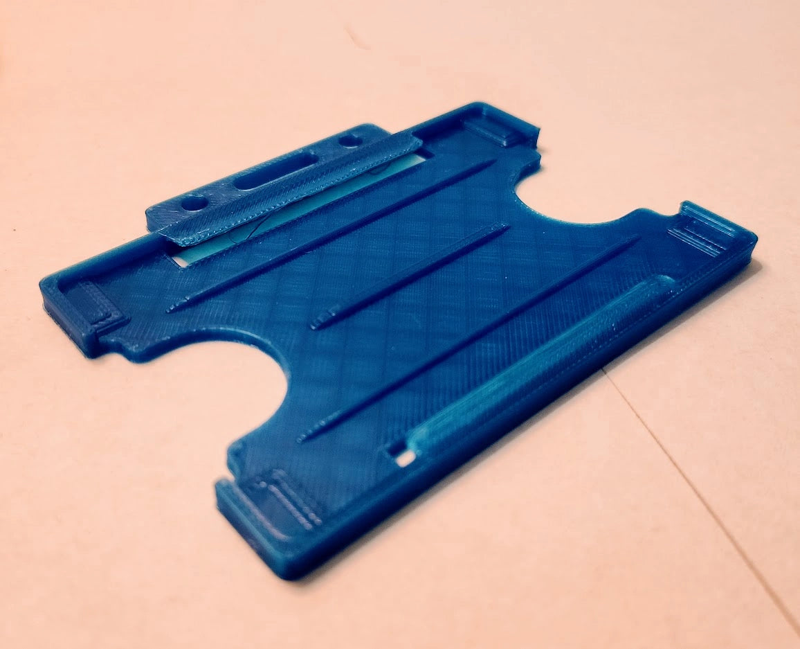 Badge Holder, ID Card Holder - 1 Pcs Plastic Holder Without Strap