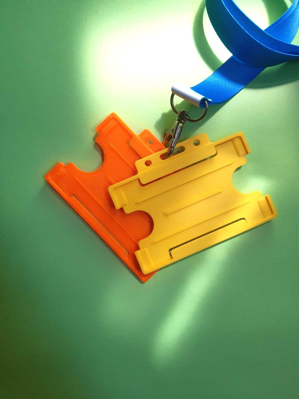 Badge Holder, ID Card Holder - 1 Pcs Plastic Holder Without Strap