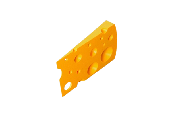 Cheese Slice Doorstopper - Fun and Functional Plastic Door Stop