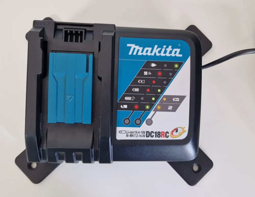 Makita DC18RC Charger Wall Mount – Space-Saving Plastic Holder for Cordless Tool