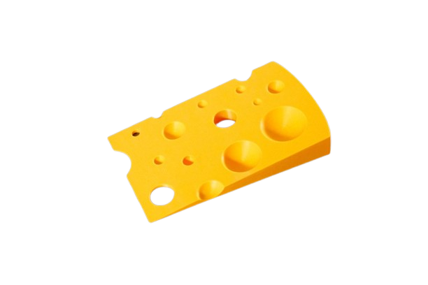 Cheese Slice Doorstopper - Fun and Functional Plastic Door Stop