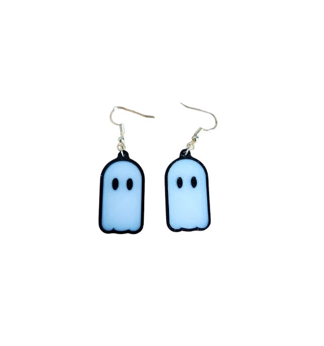 Ghost Earrings - Fun and Festive Plastic Earrings for Halloween
