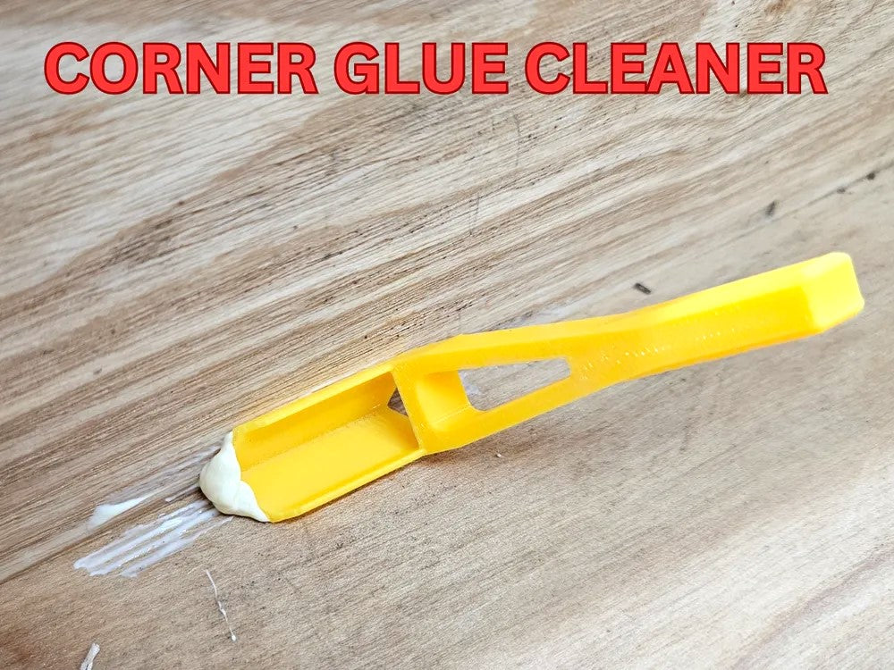 Corner Glue Scraper - Durable Plastic Tool for Precise Glue Removal