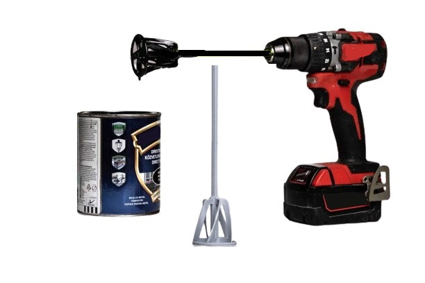 Drill Paint Mixer - Plastic Paint Mixing Attachment for Drills