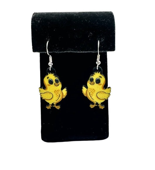 Cute Chick Yellow Earrings for Easter – Adorable Festive Jewelry for Easter