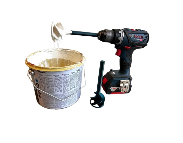 Heavy Duty Paint and Epoxy Mixer for Drill - Durable Plastic Mixing Attachment