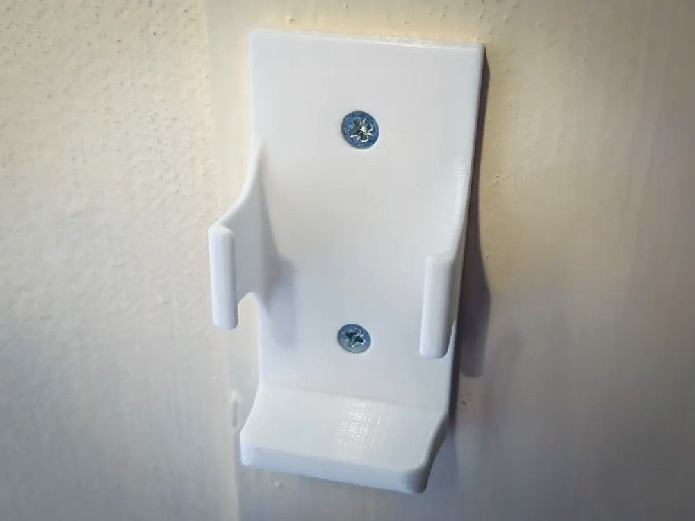 Eufy E340 Doorbell Battery Holder – Wall Mounted Plastic Organizer Wall Mount