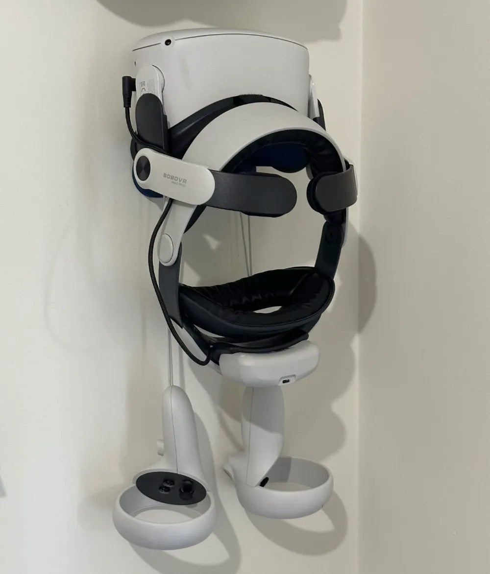 Oculus Meta Quest 2 and 3 Wall Mount – Space-Saving Wall Holder for VR Headsets