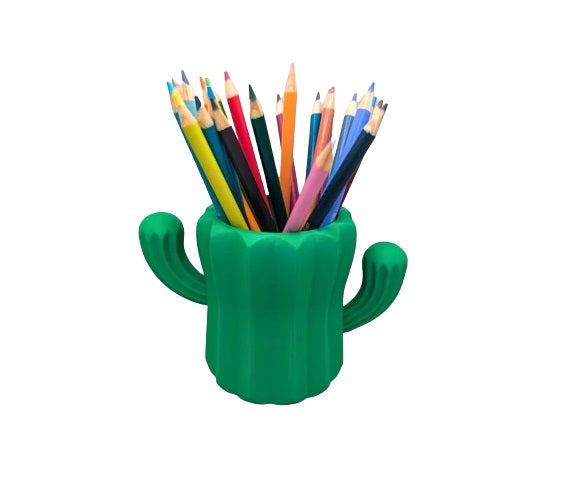 Cactus Pencil Holder for Desk for Kids, Office Decor - Cute Desk Decor Pen Pot