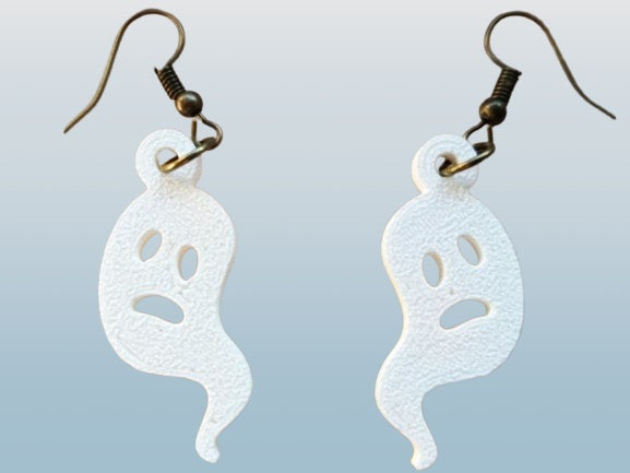 Ghost Earrings - Spooky and Stylish Plastic Earrings for Halloween