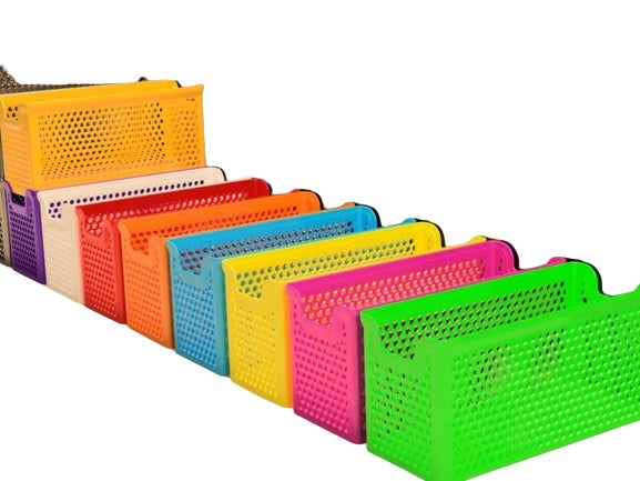 100x240mm Stacking Hexagon Long Bin Basket - Versatile Plastic Storage Solution